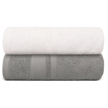 Imagem de Kit 2 Toalha Banhão Master 90x160 Gigante 100% Algodão Gramatura 550 -