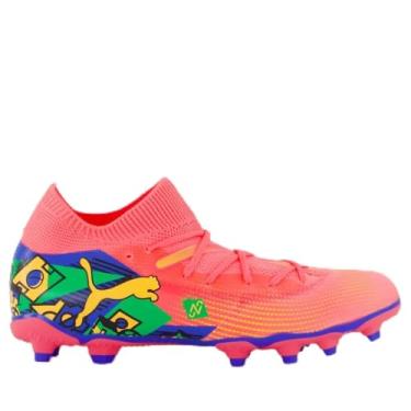 Imagem de Chuteira Puma Future 7 Match Neymar Jr NJR FG/AG Campo BDP Juvenil Rosa 34