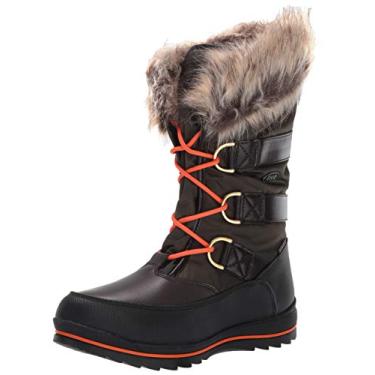 Imagem de Lugz Bota feminina Tundra Chukka, Marrom-escuro/oliva/laranja/preto, 5.5