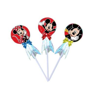 Imagem de Pirulito Lembrancinha Festa Mickey Mouse 10 Unidades Regina Rizzo