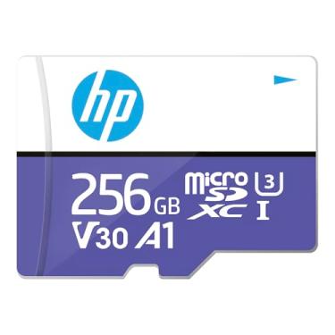 Imagem de Cartão de memória flash microSD HP mx330 256GB Classe 10 U3 V30 A1 para memória integrada expandida - 100 MB/s, 4K Ultra HD, UHS-I, Micro SD