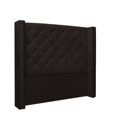 Imagem de Cabeceira Vicenza Cama Box Casal 140 Cm material sintético Marrom - DR