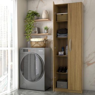 Imagem de Armário Multiuso Andorra 2 Portas 4 Prateleiras Marrocos - Panorama Móveis