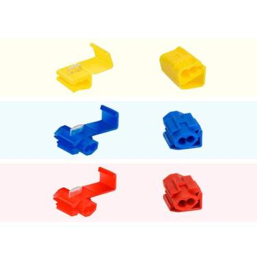 Imagem de Kit 150 Conector Elétrico Derivação Emenda Fios 0,75mm A 6mm - DMTI