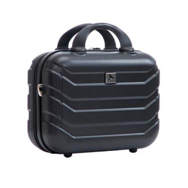 Imagem de Frasqueira Necessaire Viagem Maquiagem com Elástico Allabard, Preto