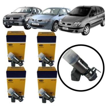 Imagem de 4x Bicos Injetores Senic Clio Megane Partner 1.6 1.8 Iwp042 - Magneti 