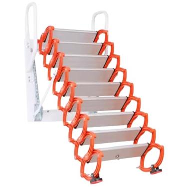 Imagem de Ménage TéleScopique Échelle épaissi Échelle Mur Montage Titane Magnésium Alliage Pliant Échelle Instalação Utilização estável