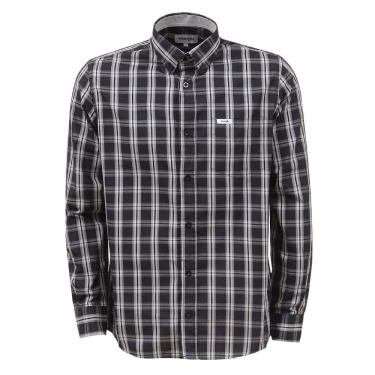 Imagem de Camisa Masculina Manga Longa Xadrez Preto Wrangler 37883