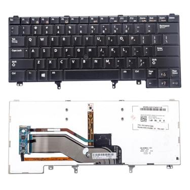 Imagem de QRFAX Teclado de laptop de substituição com ponteiro de luz de fundo para Dell Latitude E5430 E5420 E6220 E6320 E6330 E6420 E6430 E6440 Series US Layout
