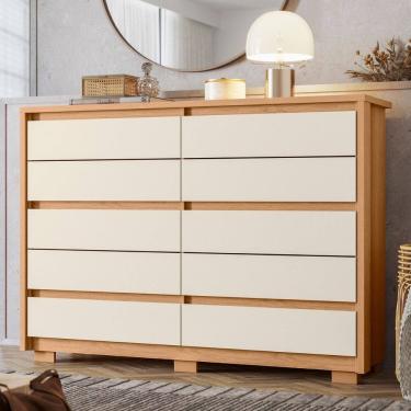 Imagem de Cômoda 10 Gavetas Duetto Albatroz