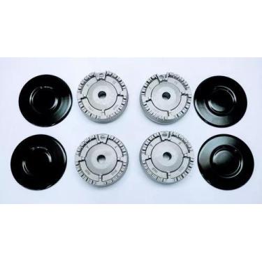 Imagem de 4 Queimador Espalha Chama Bocas Pequena Do Fogão Continental