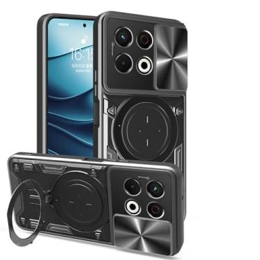 Imagem de Elubugod Capa compatível com Tecno Pova 6 Neo 5G, com capa de lente de câmera deslizante compatível com Tecno Spark 30 5G KL8 capa preta