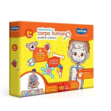 Imagem de Quebra cabeça grandão - explorando o corpo humano 120 pcs - Toyster