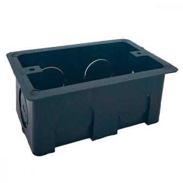 Imagem de Caixinha De Luz Pvc Brascom Preta 4X2 - Kit C/100 Pecas, Preto