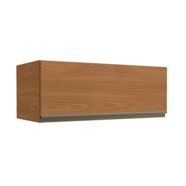 Imagem de Armário Aéreo Cozinha 80 Cm Mônica 1 Porta Canela - Kappesberg, Marrom