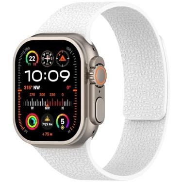 Imagem de Pulseira magnética de silicone compatível com Apple Watch séries Ultra, SE 10, 9, 8, 7, 6, 5, 4, 3, 2 e 1 de 49 mm, 46 mm, 45 mm, 44 mm, 42 mm, 41 mm, 40 mm, 4, 3, 2 e 1