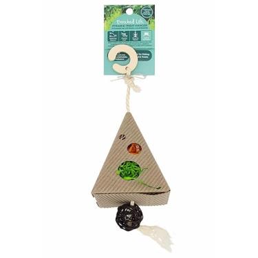 Imagem de Enriched Life Pyramid Treat Hanger Brinquedo pequeno para animais de estimação | Mastigações divertidas para coelhos, porquinhos-da-índia e outros animais pequenos