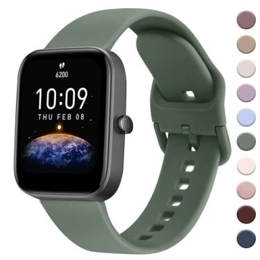 Imagem de AK Pulseira para Amazfit GTS 4/GTS 4 Mini/GTS 3/GTS 2/GTS 2e/GTS 2 mini/GTS/GTR mini, pulseira esportiva de substituição macia de 20 mm para Amazfit Bip 3/Bip 3 Pro/Bip U Pro/Bip/Bip Lite/Bip