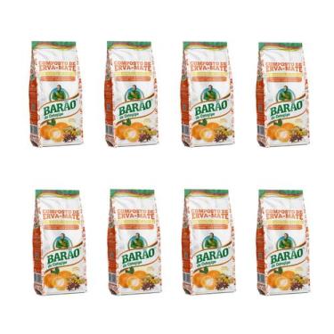 Imagem de 8 Erva Mate Chimarrão BARÃO BERGAMOTA composta 500g - Barão de Cotegip