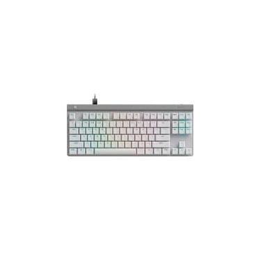 Imagem de Teclado Mecânico Gamer Logitech G515 com Design TKL, RGB LIGHTSYNC e Switch GL Brown Tactile, USB-C Removível, Branco - 920-012869