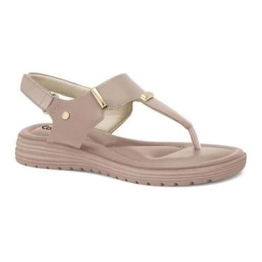 Imagem de Sandália Feminina Rasteira Chiffon Comfortflex Solado Anatômico, Plus,