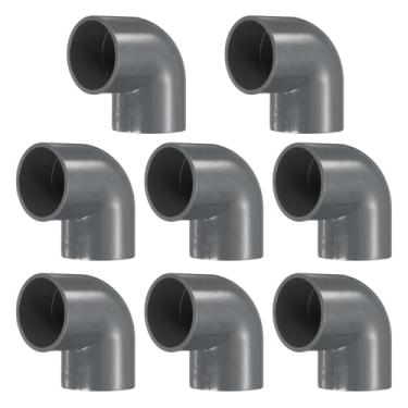 Imagem de HARFINGTON 4 peças de encaixes de tubulação de cotovelo de 90 graus 1-1/10.2 cm 2 vias PVC grau móveis conectores canto ângulo cotovelo tomada lateral para esgoto encanamento tubo de drenagem