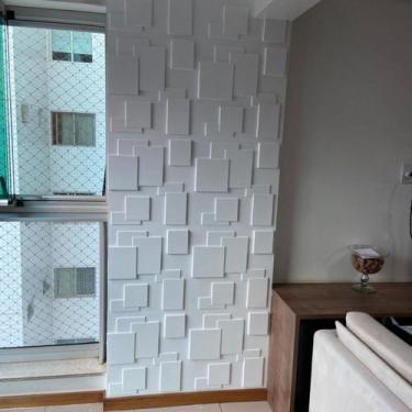 Imagem de Kit 20 Placas 3D Revestimento Auto Adesivo Cadre Efeito Gesso Quarto s