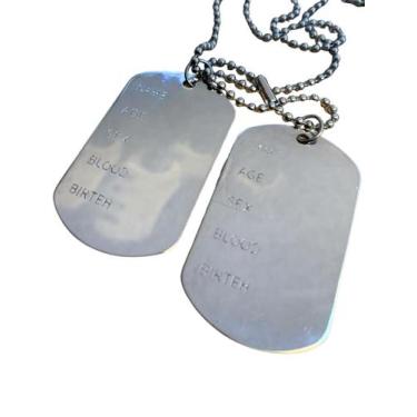 Imagem de Corrente Placa G Identificação Exército Aço 316L + Gravação - GOL MIX