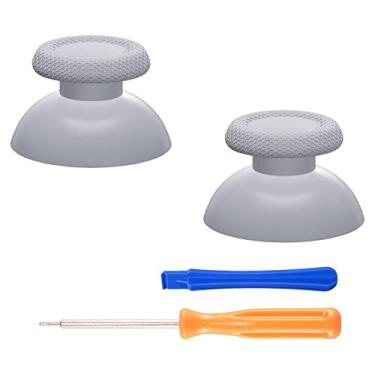 Imagem de eXtremeRate New Hope — Cartazes de substituição cinza para controle de PS5, joystick analógico personalizado compatível com PS5, para PS4 todos os modelos de controladores universais – controle não incluído