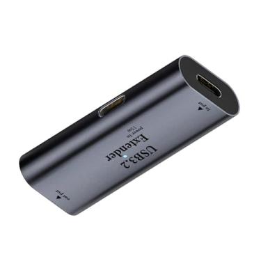 Imagem de NFHK Adaptador repetidor ativo USB 3.0 tipo C fêmea para extensor fêmea tipo C com chipset para câmera, impressora e computador