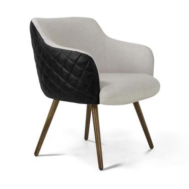 Imagem de Poltrona Dekorien Jade Matelassê Corano Linho Alto Acabamento, Corano 