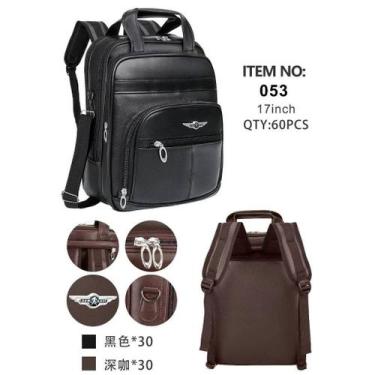 Imagem de Pasta Mochila Executiva Masculina Executiva Couro - NoBrand, 53 Marrom