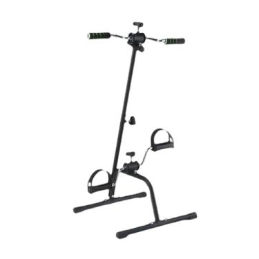 Imagem de menolana Bicicleta ergométrica com pedal, bicicleta ergométrica para idosos, treino para idosos, equipamento de ginástica preto, exercícios para mãos, braços,