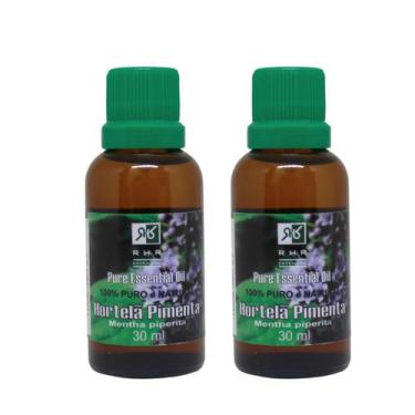 Imagem de Kit 2 Óleos Essenciais De Hortelã Pimenta 30ml - 100% Puro - RHR Cosmé
