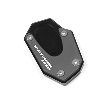 Imagem de Acc-Creativity Suporte para pé de motocicleta com ampliador lateral para placa de extensão compatível com Suzuki V-STROM DL1050 XT 2020 (titânio)