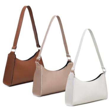 Imagem de kit 3 BOLSA FEMININA (CARAMELO+NUDE+MARFIME)