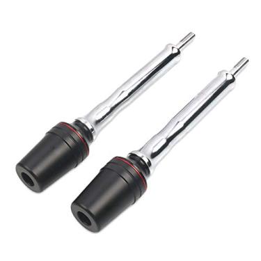 Imagem de Acc-Creativity Motocicleta CNC Alumínio Motor Crash Guard Case Frame Sliders Protector Proteção contra quedas Compatível com Kawasaki ZX-14R ZZR1400 (Vermelho)