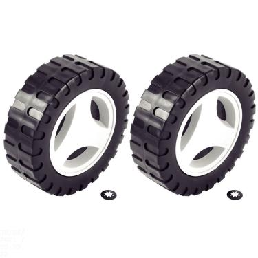 Imagem de Roda Menor ø 140 Mm E Calota Plástica (2 Un.) Para Cortador De Grama Ce35m2 E Ce35p