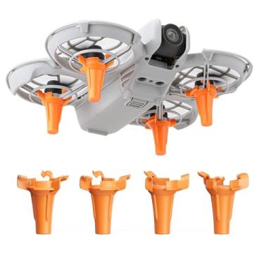 Imagem de Fergio Trem De Pouso Para Tripé Com Reforço Elevado Dji Neo, Suporte E Protetor Pernas, Acessórios Drones (Laranja)