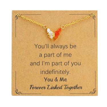 Imagem de SOPIFY Colar feminino com pedra do mês de nascimento de borboleta, dourado, delicado para mãe, filha, irmã, avó, neta, amigas, melhores presentes de pedra do mês de nascimento, Adjustable, Cobre, Sem