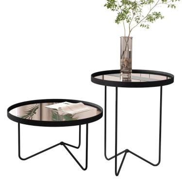 Imagem de Conjunto De Mesa Saramandaia Preto Preto Fosco