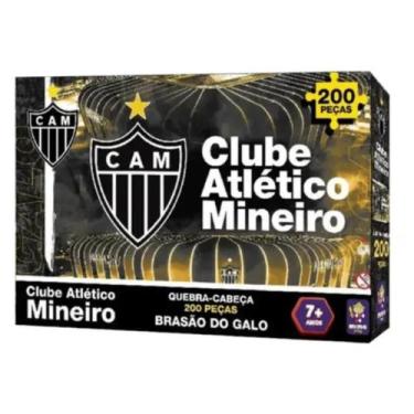 Imagem de Quebra Cabeça Brasão Time Atlético Mineiro de Futebol 200pcs - Mimo