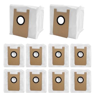 Imagem de Pacote com 10 sacos de pó compatíveis com aspiradores de pó AIRROBO T20+/T25+, peça de reposição de acessórios, bolsa de pó de 3 L, sacos de eliminação de sujeira de grande capacidade
