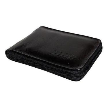 Imagem de Carteira Masculina Couro Fechamento Ziper - Porta CNH, Cartões, Cédula