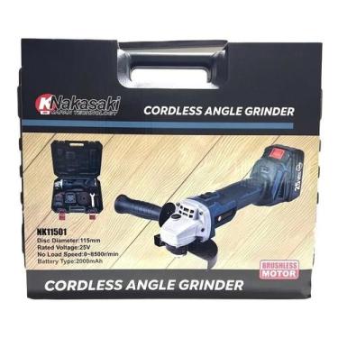 Imagem de Esmerilhadeira Angular A Bateria 25v Brushless Nakasaki