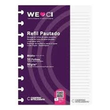 Imagem de Refil caderno inteligente liso medio 90g 50 folhas