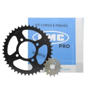 Imagem de Kit Coroa 42 Pinhão 15 Kmc Pro Suzuki Gsr150i Sem Corrente