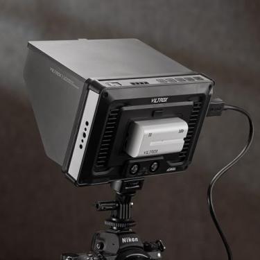 Imagem de VILTROX Monitor de campo de câmera SDI de 7 polegadas, kit de monitor externo de vídeo Touchcreen com bateria, entrada e saída HDMI 4K no monitor da câmera (DC-L2)
