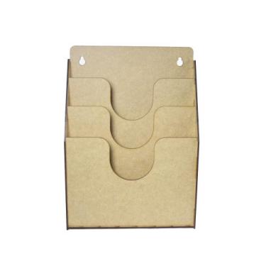 Imagem de Organizador de Papel Suporte de Parede Escritório - Deliquadros, MDF C