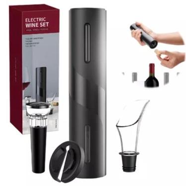 Imagem de Kit 4 em 1 Abruidor de Garrafa Elétrico Original Presente De Natal - E